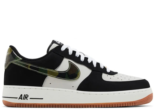 Nike Air Force 1 Low '07 LV8 Black Patent Camo Swoosh