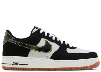 Nike Air Force 1 Low '07 LV8 Black Patent Camo Swoosh