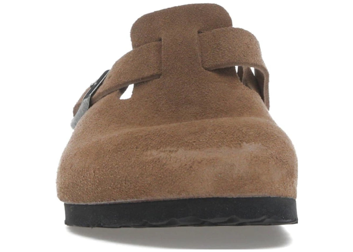 Birkenstock Boston Soft Footbed Suede Dark Tea Tonal