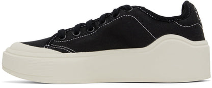 adidas Stella McCartney Court Cotton Sneakers Black White