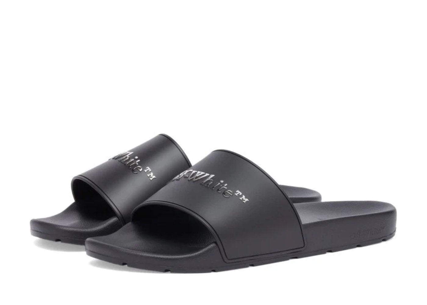 Off White Bookish Gradient Slide Sandal Black