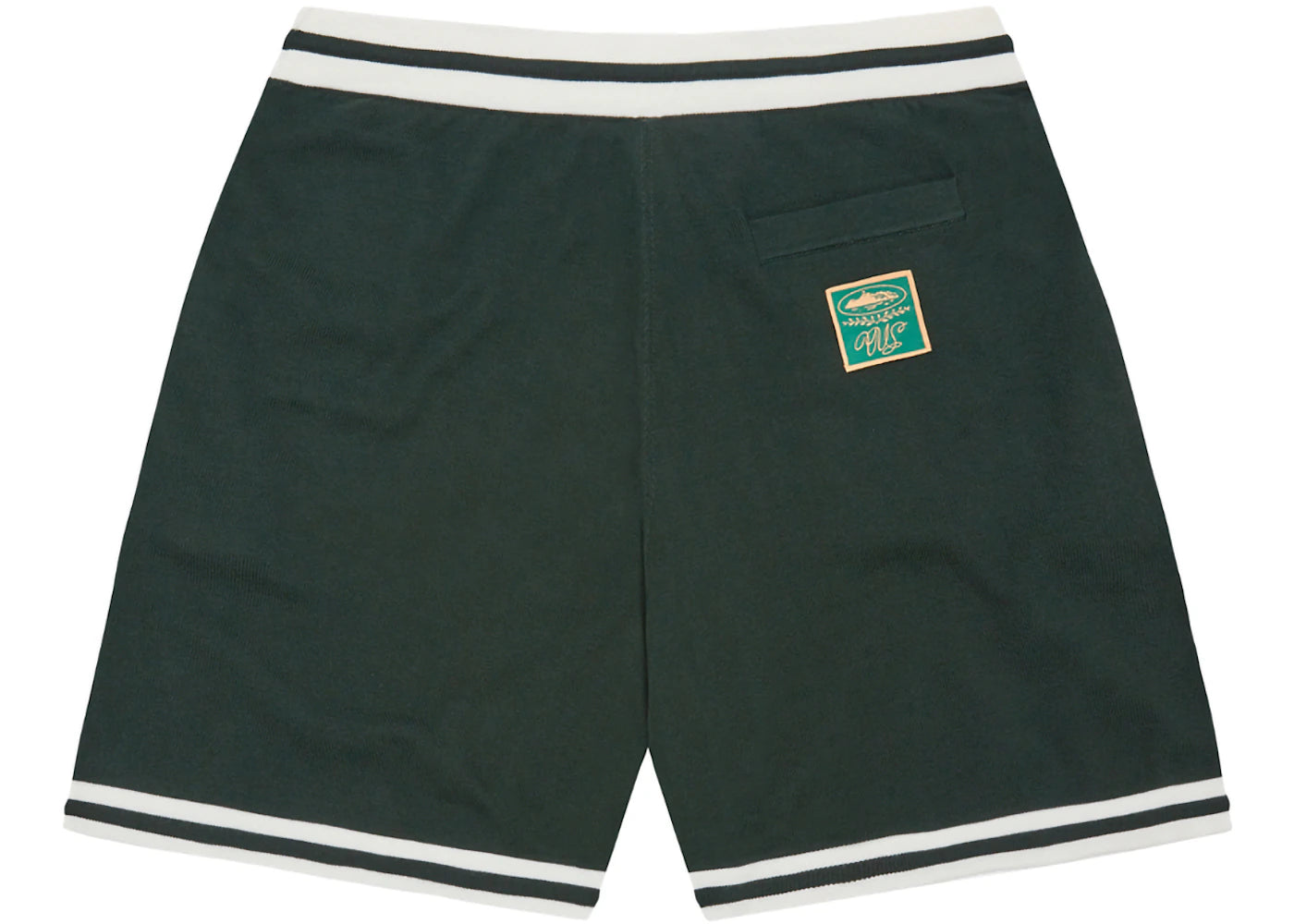Corteiz Deala Knit Shorts Forest Green