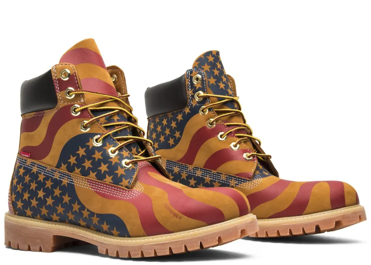 Timberland 6" Boot Supreme Stars & Stripes Wheat American Flag