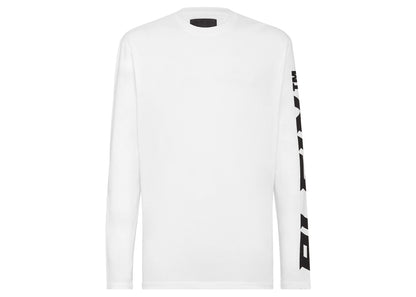 Philipp Plein Round Neck Long Sleeve White