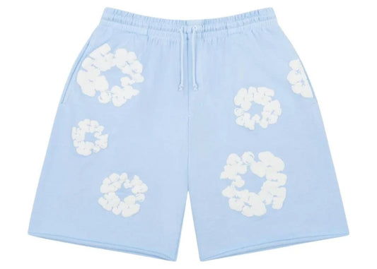 Denim Tears The Cotton Wreath Sweatshorts Powder Blue