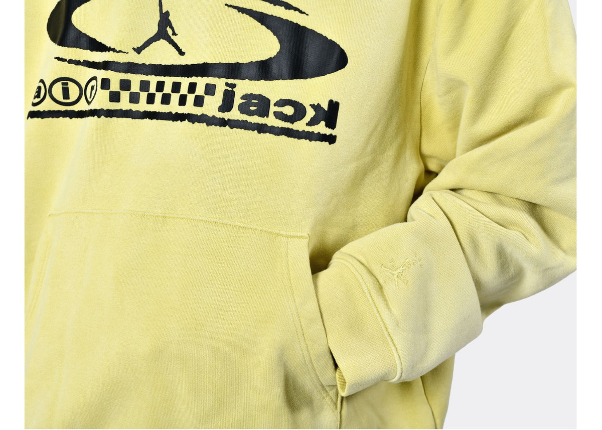 Jordan Travis Scott Pullover Hoodie Celery Yellow