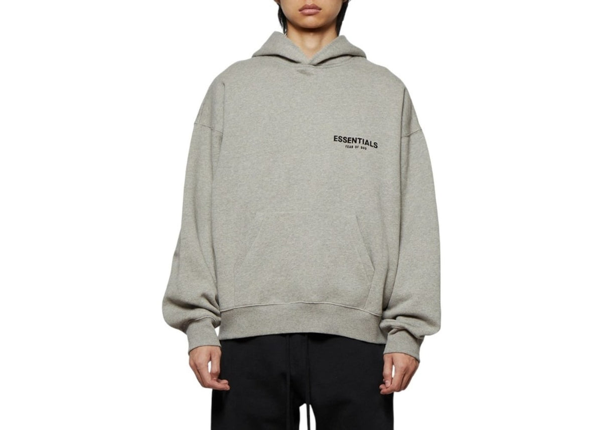 Fear Of God Essentials Hoodie Dark Oatmeal Grey