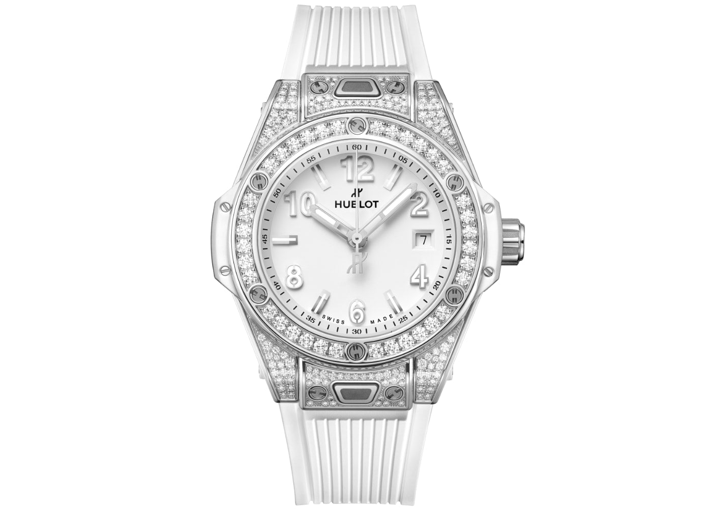 Hublot Big Bang One Click Steel White Pavé 33mm | 485.SE.2010.RW.1604