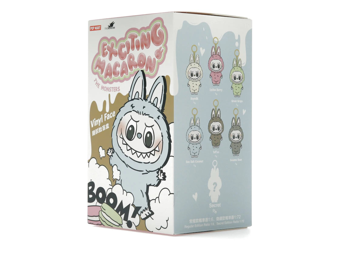 Pop Mart Labubu The Monsters Exciting Macaron Vinyl Plush Pendant Single Blind Box