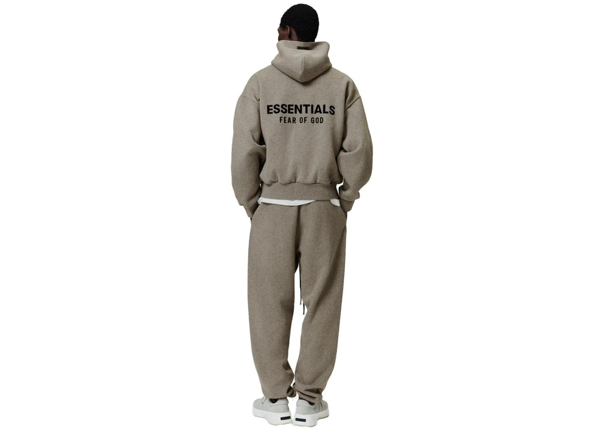 Fear of God Essentials Classic Fit Fleece Hoodie Homestead Heather
