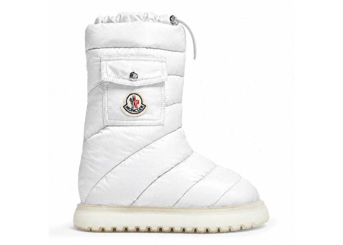 Moncler Gaia Pocket Mid Snow Boots White
