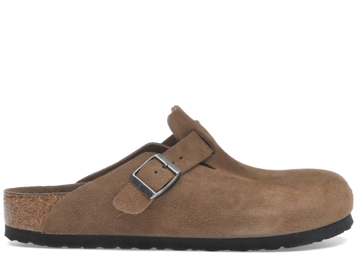 Birkenstock Boston Soft Footbed Suede Dark Tea Tonal