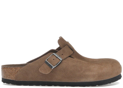 Birkenstock Boston Soft Footbed Suede Dark Tea Tonal