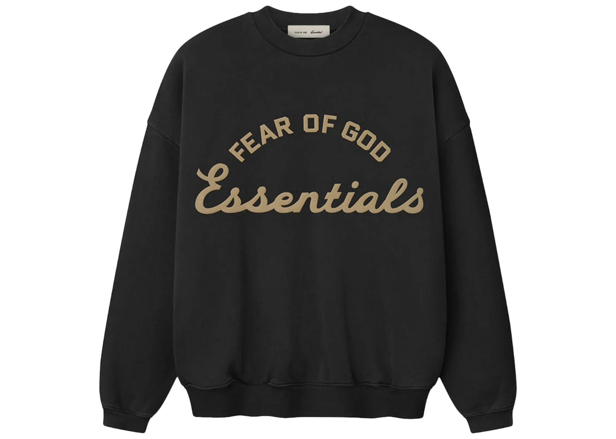 Fear of God Essentials 90's Crewneck Sweatshirt Faded Black