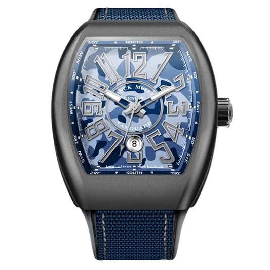 Franck Muller Vanguard Blue Camouflage | V 45 SC DT TT MC CAMO BL Franck Muller