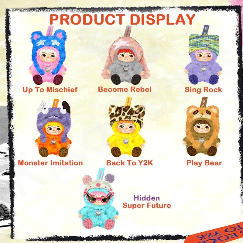 Wakuku Fuzzy Trendy Fun Party Series Plush Blind Box