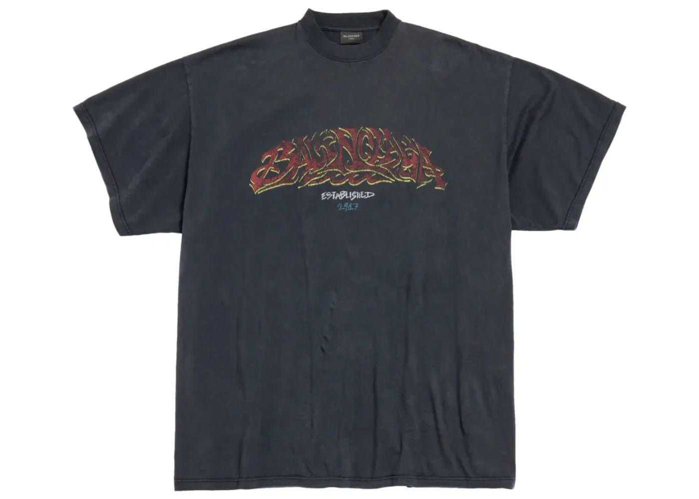Balenciaga Offshore T-shirt Washed Black
