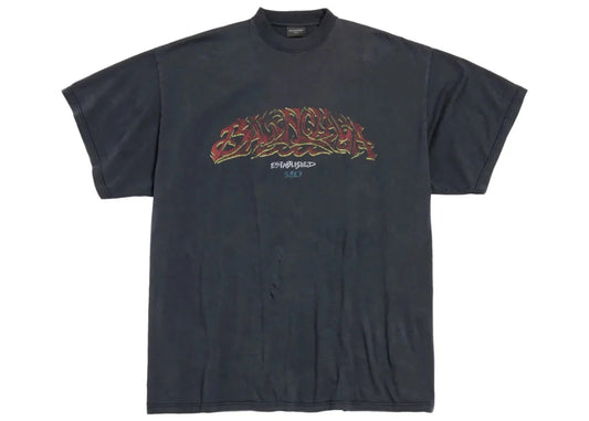 Balenciaga Offshore T-shirt Washed Black