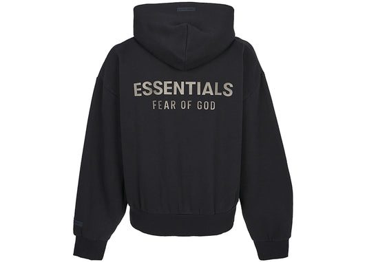 Fear of God Essential Fleece Zip Up Sweatshirt Black