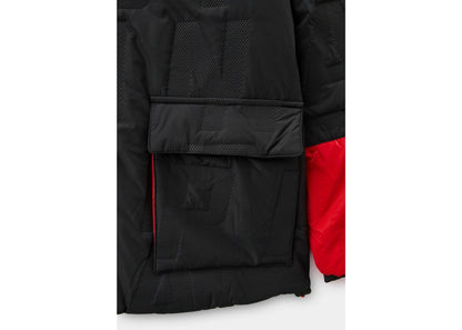 Sprayground Spray Down Quilted Color Block Jacket Black Red