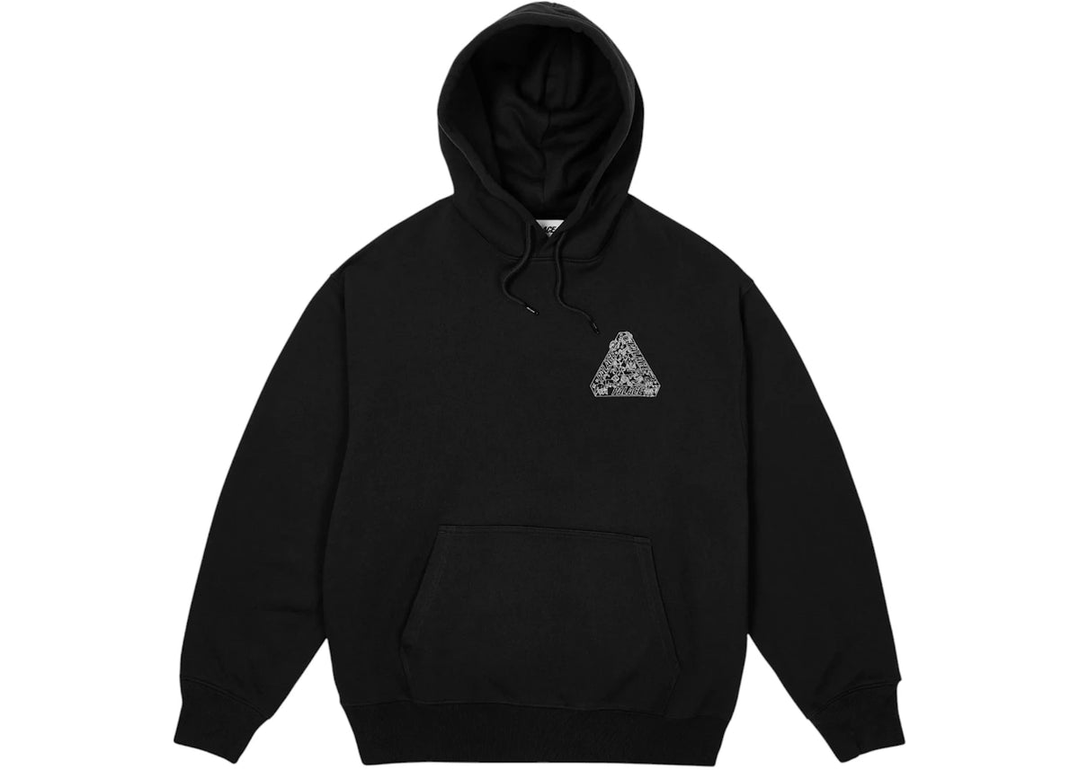 Palace Zodiac Tri-Ferg Hood Black