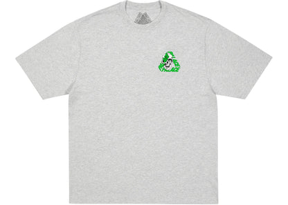 Palace P3 Skull T-shirt Grey Marl