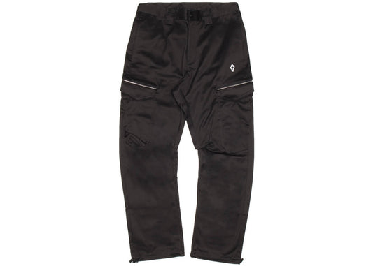 Marcelo Burlon Cross Cargo Cotton Pants Black