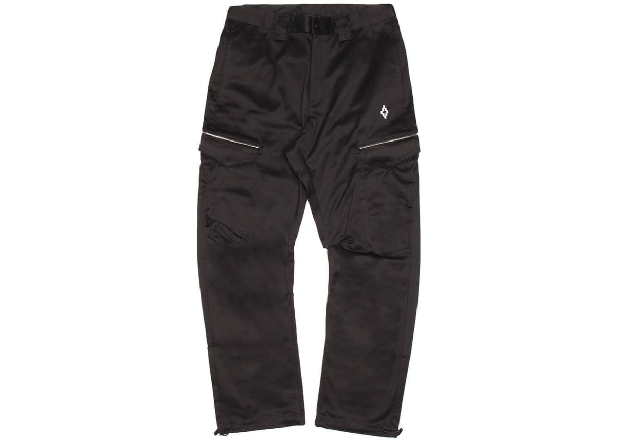 Marcelo Burlon Cross Cargo Cotton Pants Black