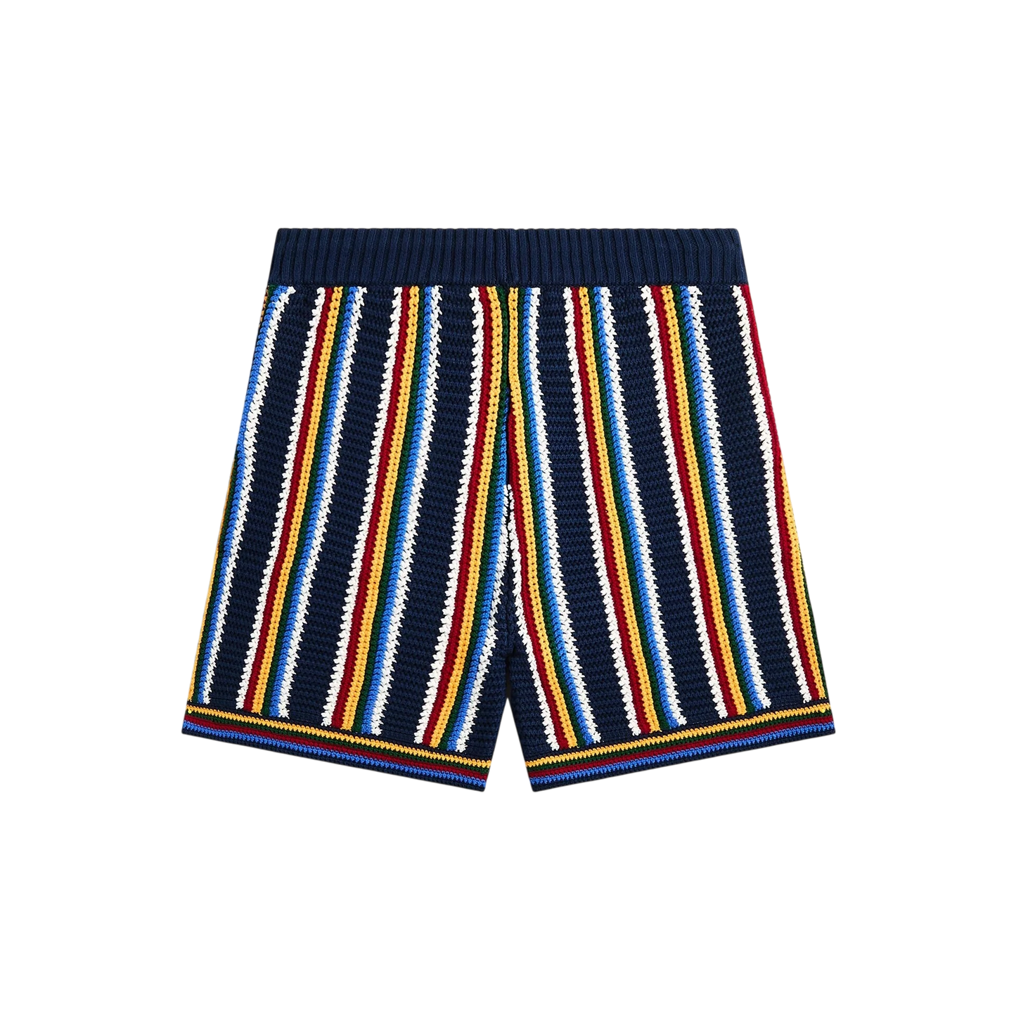 Casablanca Crochet Shorts Navy
