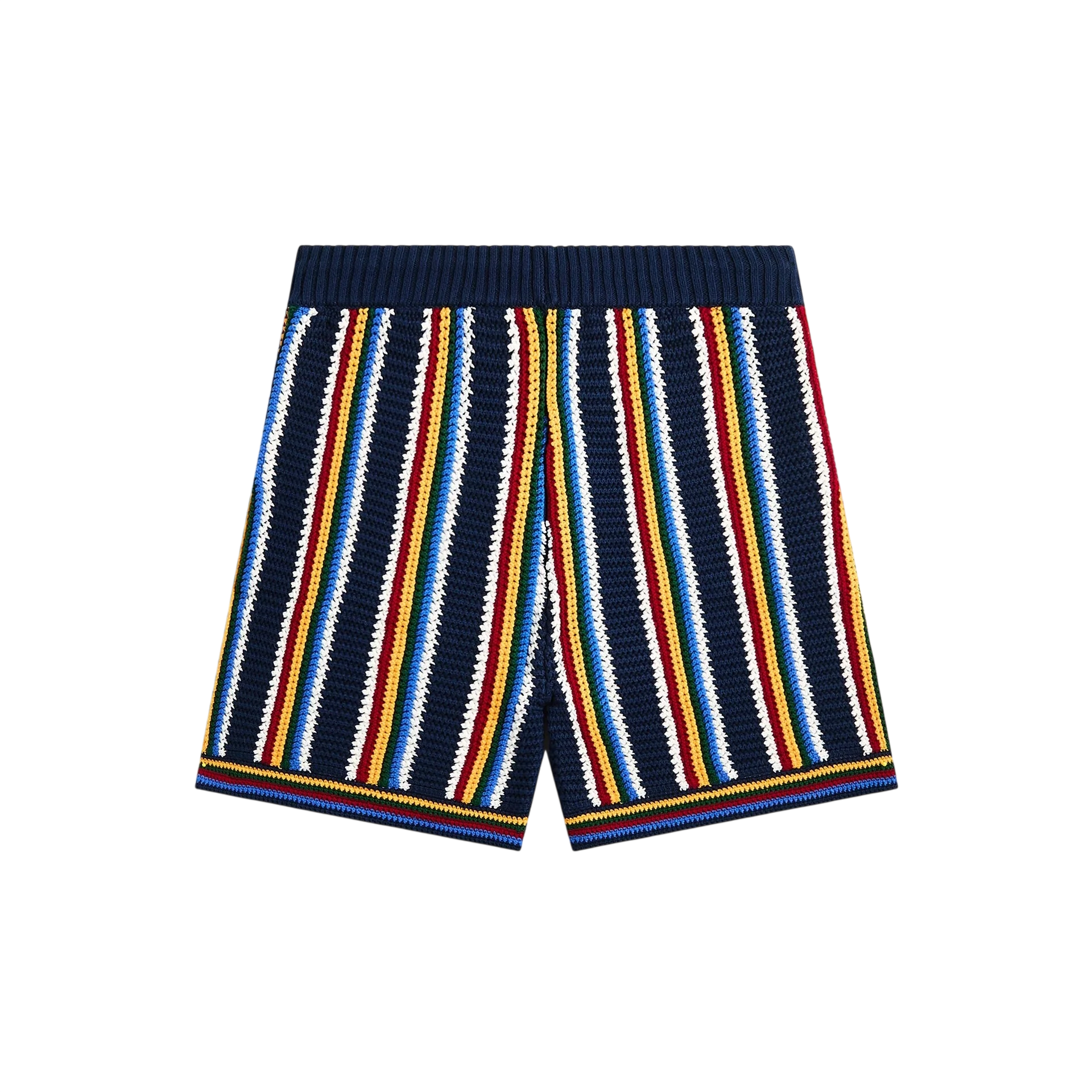 Casablanca Crochet Shorts Navy