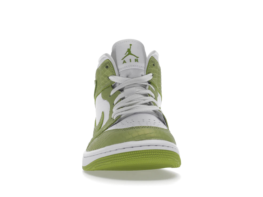 Jordan 1 Mid Green Python (Women's)