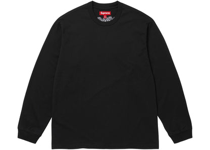 Supreme Intarsia Long-Sleeve Top Tee Black
