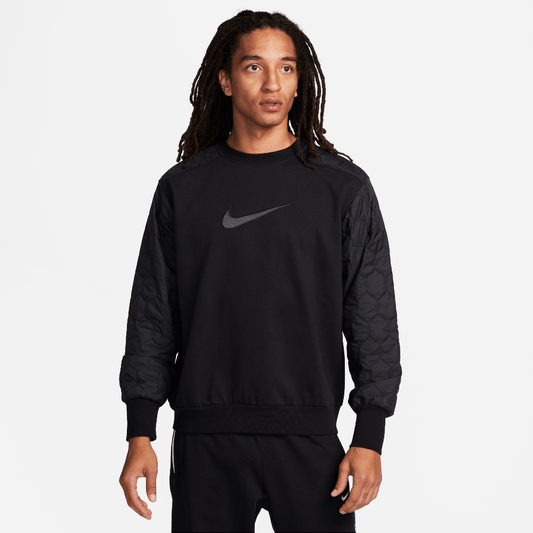 Nike Standard Issue Men's Basketball Crew-Neck Sweatshirt Black/Anthracite
