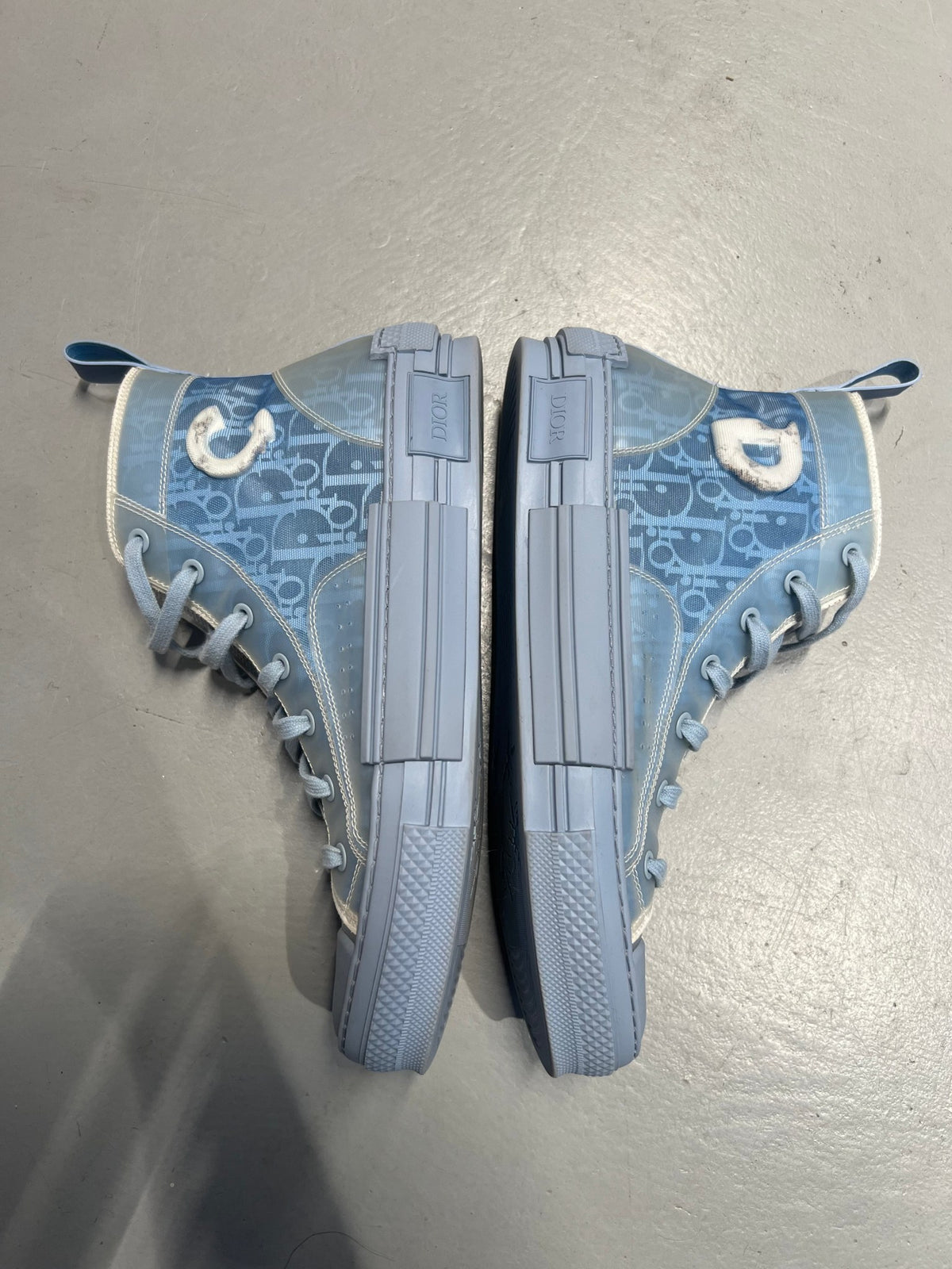 Dior B23 High Daniel Arsham Oblique Light Blue