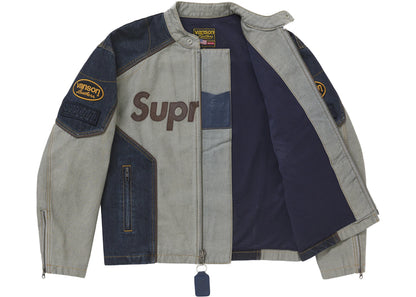 Supreme Vanson Leathers Cordura Cotton Jacket Denim