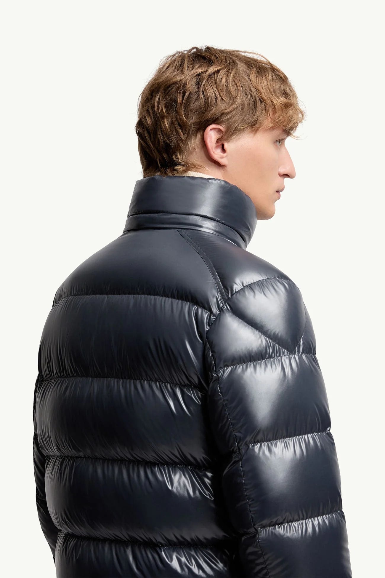 Moncler Maya Hooded Short Down Jacket Navy