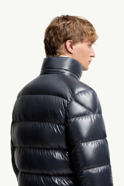Moncler Maya Hooded Short Down Jacket Navy