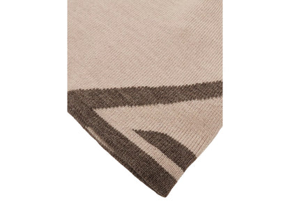 Represent 247 Logo Ribbed Knitted Beanie Moonrock Brown