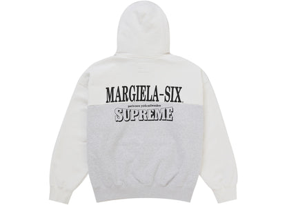 Supreme MM6 Maison Margiela Eagle Zip Up Hooded Sweatshirt White