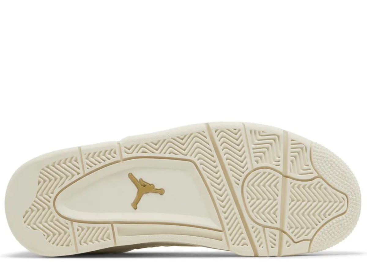 Air Jordan 4 Retro Sail Metallic Gold (Womens)