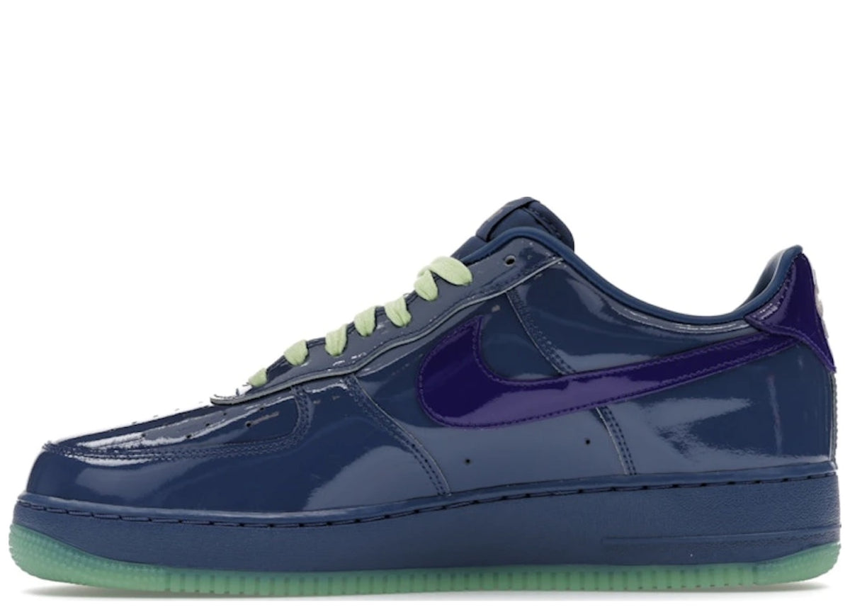 Nike Air Force 1 Low Patent Leather Mystic Navy Grape Ice