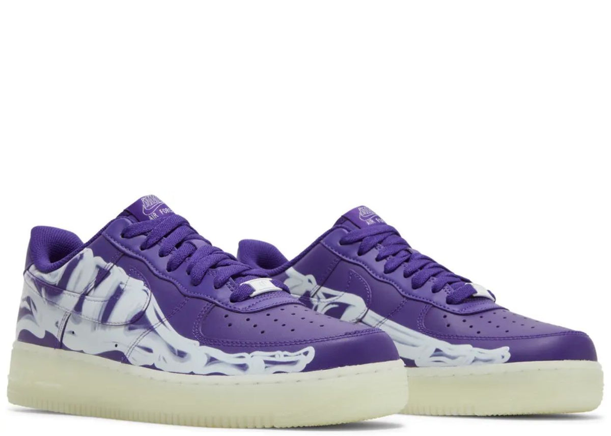 Nike Air Force 1 Low Purple Skeleton Halloween