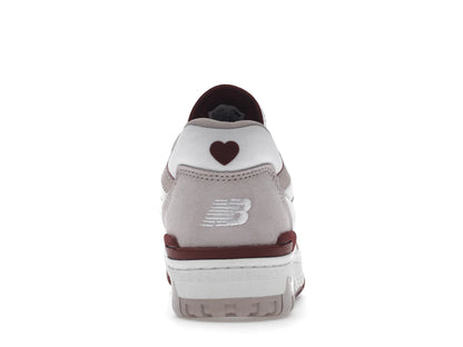 New Balance 550 White Scarlet (Women's)