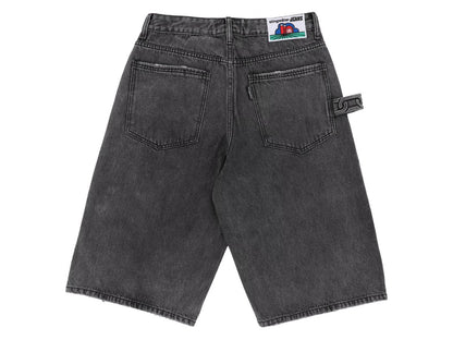 Stingwater Big Groe Jean Shorts Washed Out Acid Black