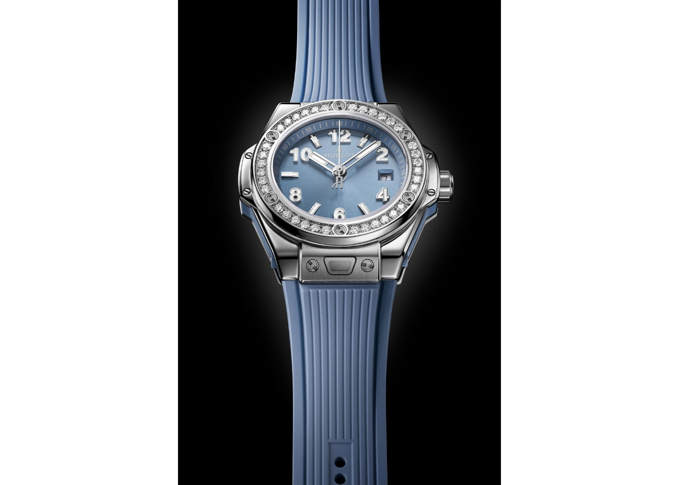 Hublot Big Bang One Click Steel Coal Blue Diamonds 33mm | 485.SX.717B.RX.1204