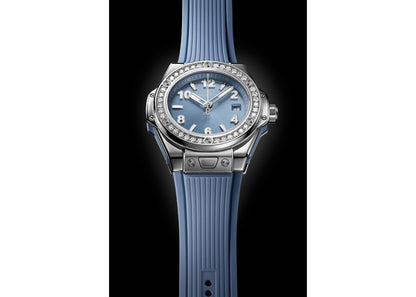 Hublot Big Bang One Click Steel Coal Blue Diamonds 33mm | 485.SX.717B.RX.1204