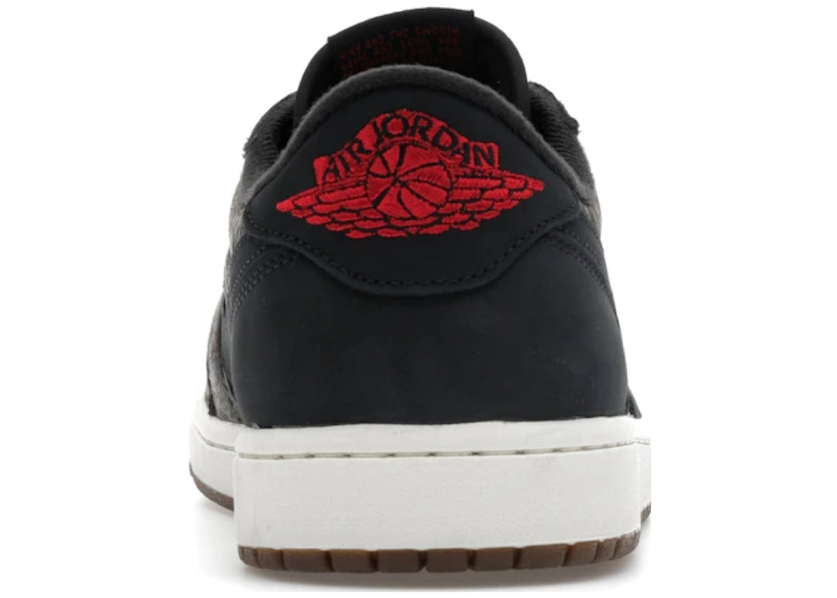 Jordan 1 Retro Low OG Laser Black University Red