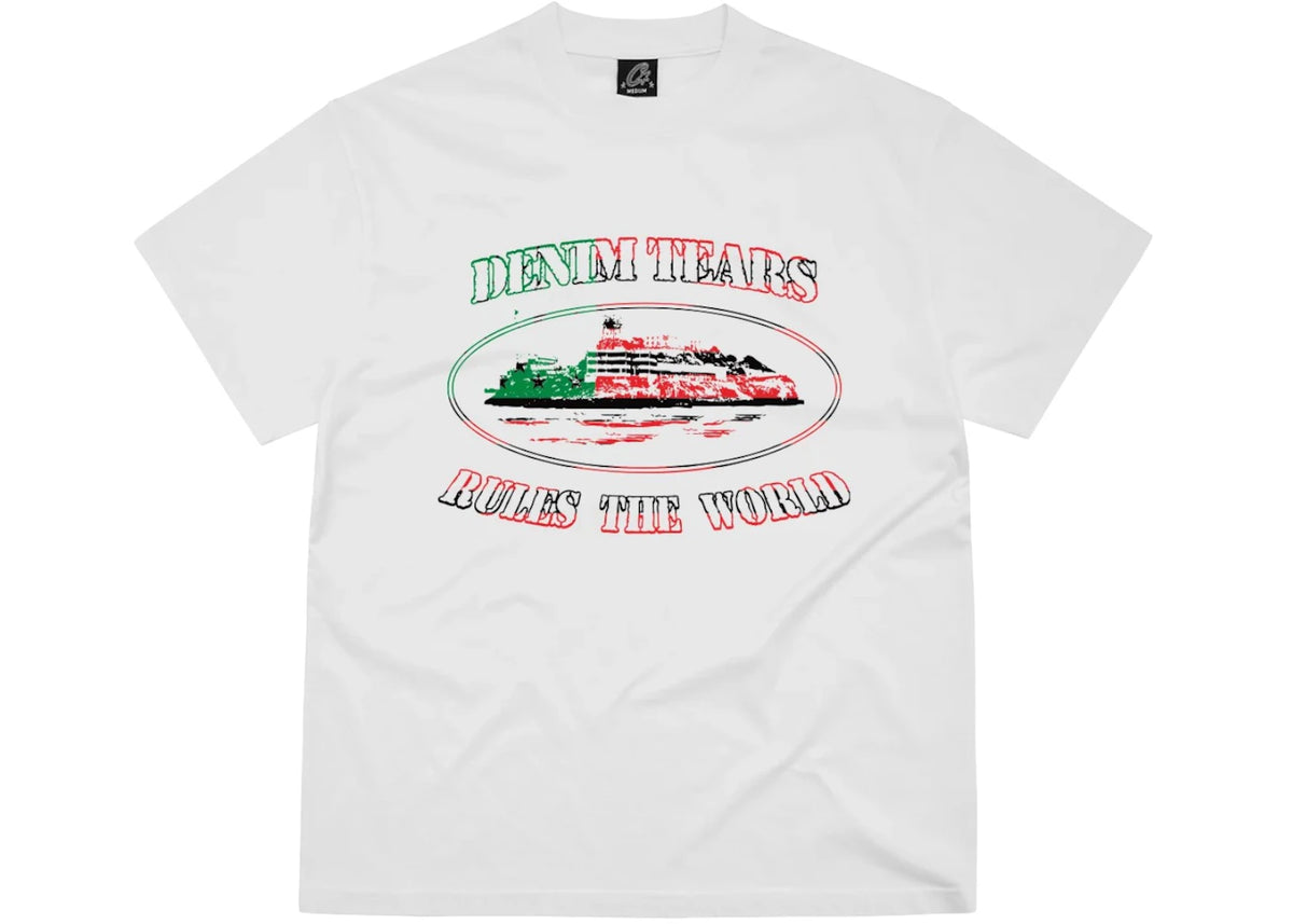 Corteiz Denim Tears Cortears OG Alcatraz Tee White