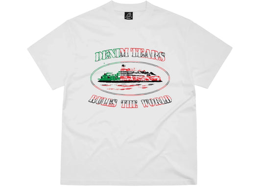 Corteiz x Denim Tears Cortears OG Alcatraz Tee White