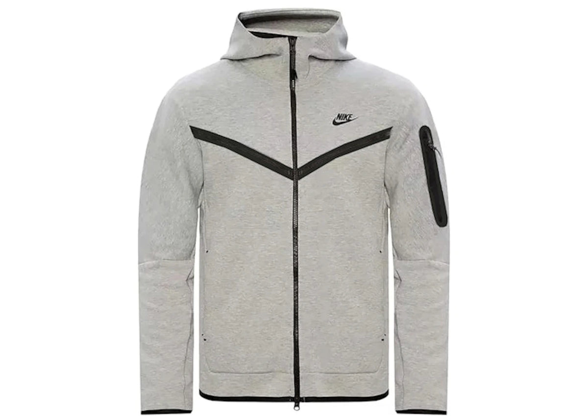 Nike Sportswear Tech Fleece Windrunner Full Zip Hoodie (FW24) Dark Grey Heather/Black